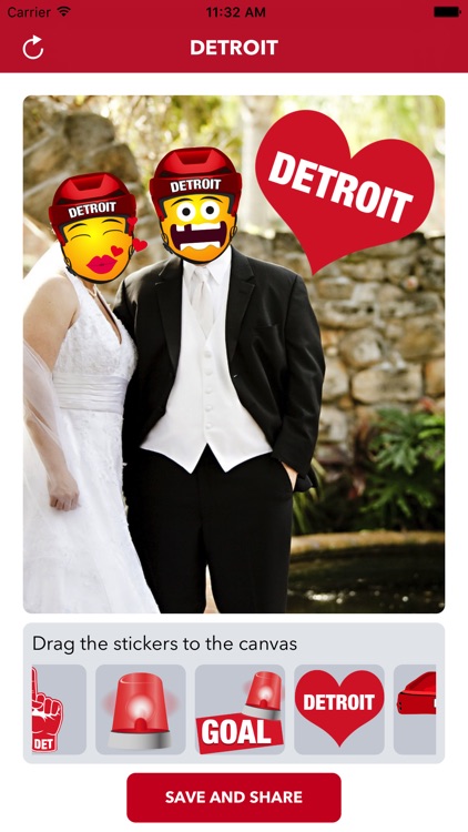 Detroit Hockey Stickers & Emojis