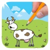 Big Cows Coloring Book For Kids And Preschool