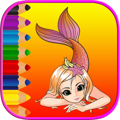 Cute Mermaid Coloring Book Pages Free - Kids Games