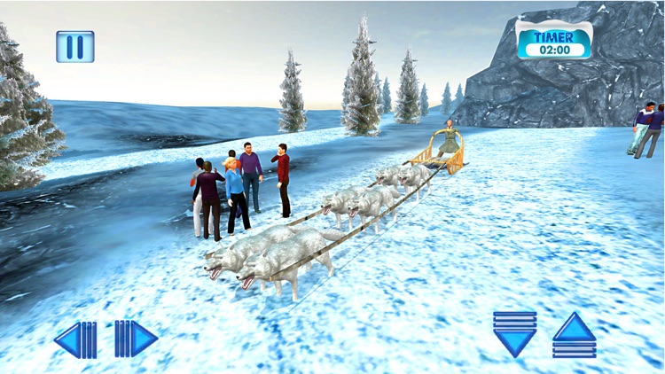 Uphill Dog Sledding Transport & Cargo Delivery Sim