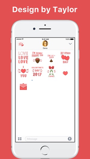 Valentine's Day 2017 stickers by Taylor Mahoney(圖2)-速報App