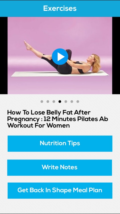 Post Pregnancy Workouts T