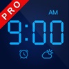 LED clock Pro - voice alarm clock with the weather