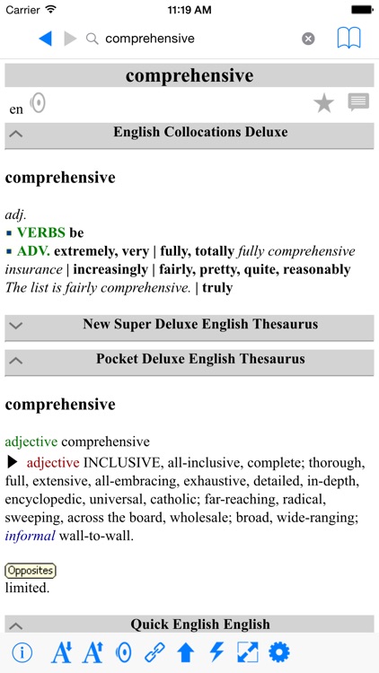 English Collocations Dictionary Deluxe