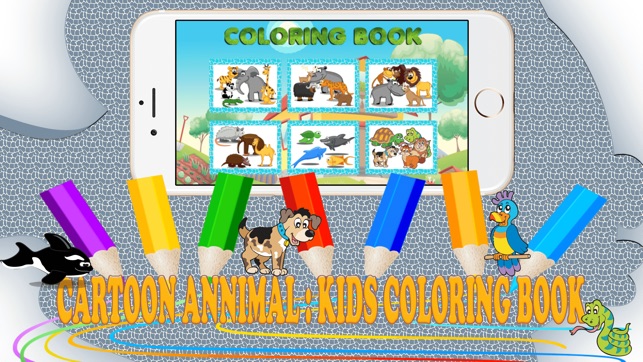 Cartoon Annimal : coloring games for kids(圖3)-速報App