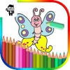 Butterfly Kids Coloring Book