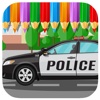 Coloring Painting Games Car Police Version