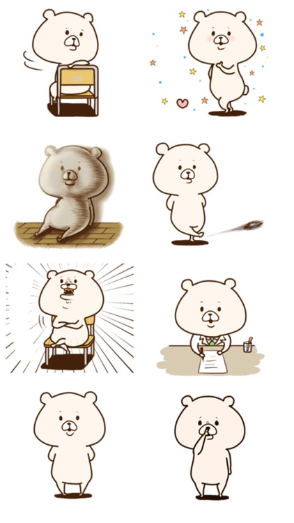 Funny Bear Stickers