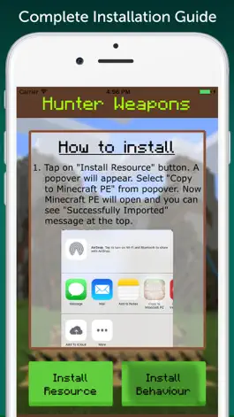 Game screenshot Hunter Weapons Add-On for Minecraft PE: MCPE mod apk