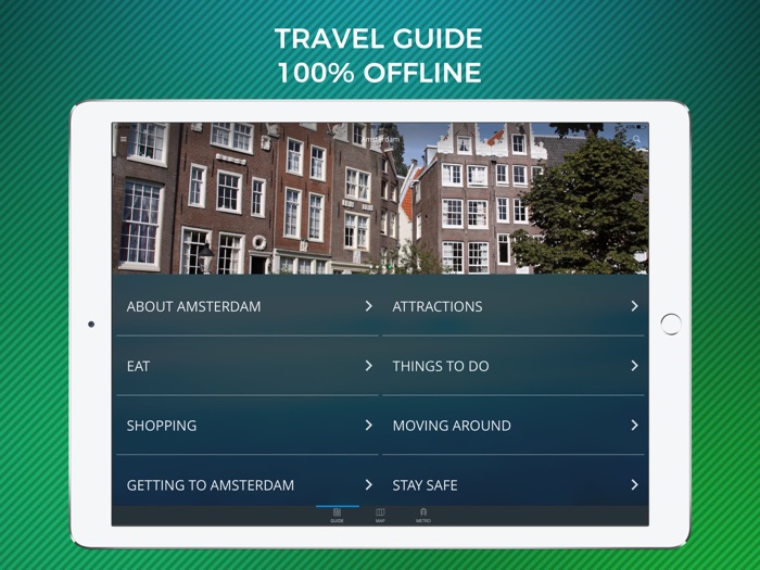 Amsterdam Travel Guide with Offline Street Map