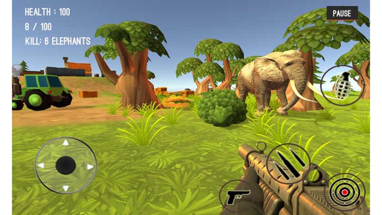 Wild Zoo Animals Hunting City screenshot-3