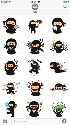 Mekuto - Funny ninja stickers for iMessa