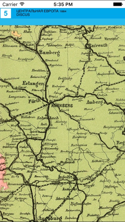 Central Europe (1884). Historical map. screenshot-3