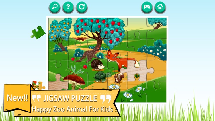 Zoo Animals Cartoon Jigsaw Puzzle Games screenshot-0