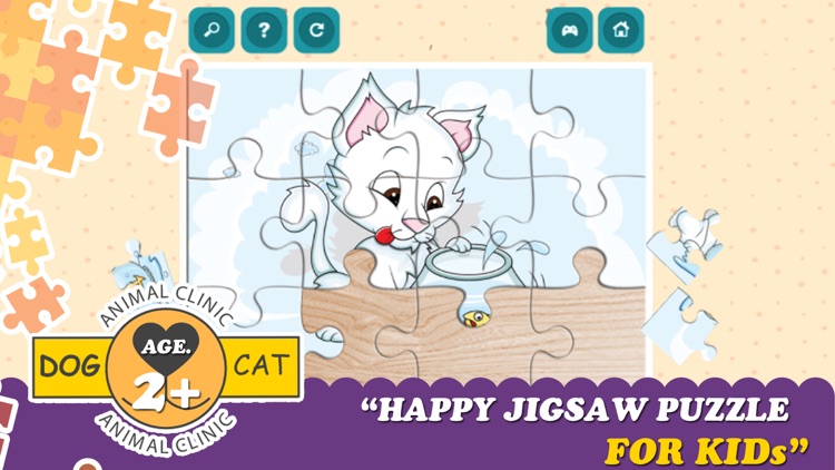 Cats And Dogs Cartoon Jigsaw Puzzle Games