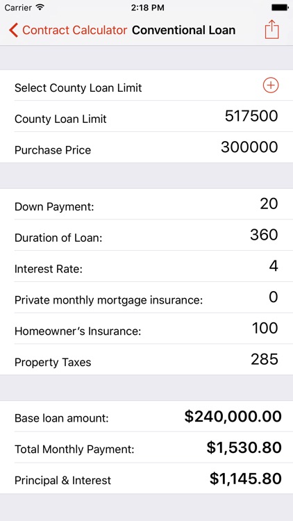 Contract Calculators screenshot-4