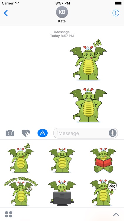 Dramoji - cute dragon stickers pack