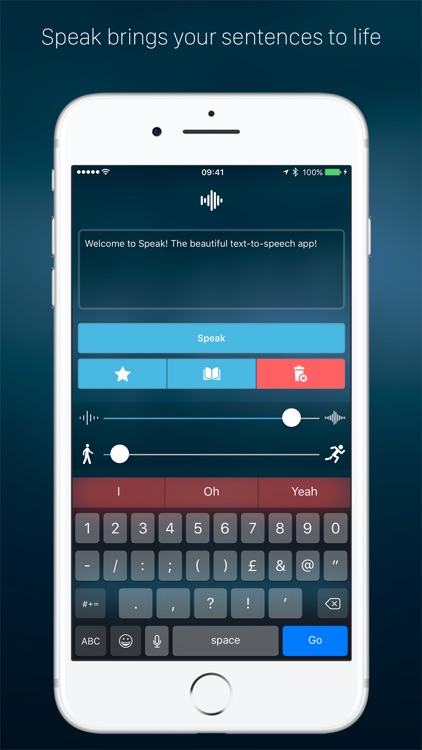 Speak - Text To Speech screenshot-0