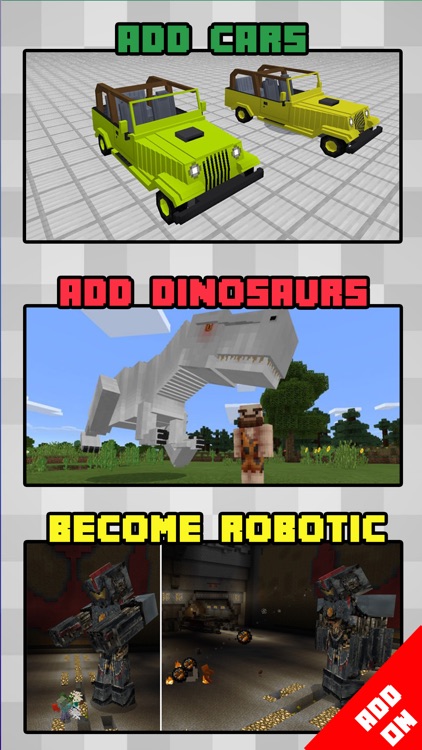 Add Ons Games for Minecraft PE GAME - MCPE ADDONS