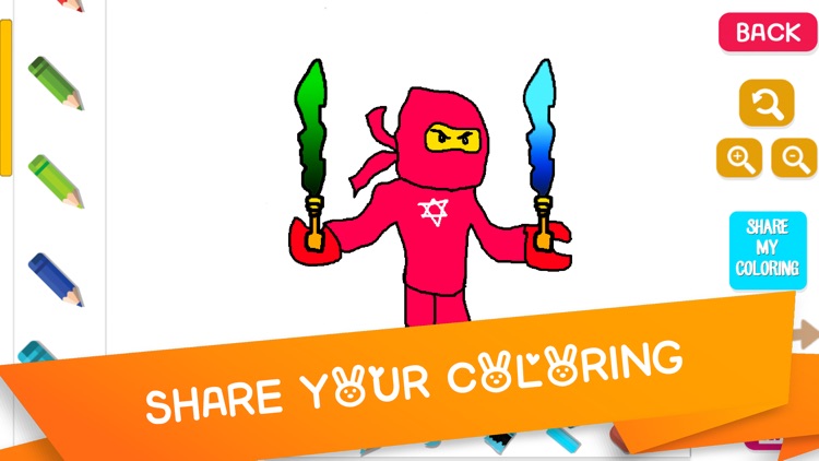 Kids Coloring Drawing Book - for Lego Ninjago