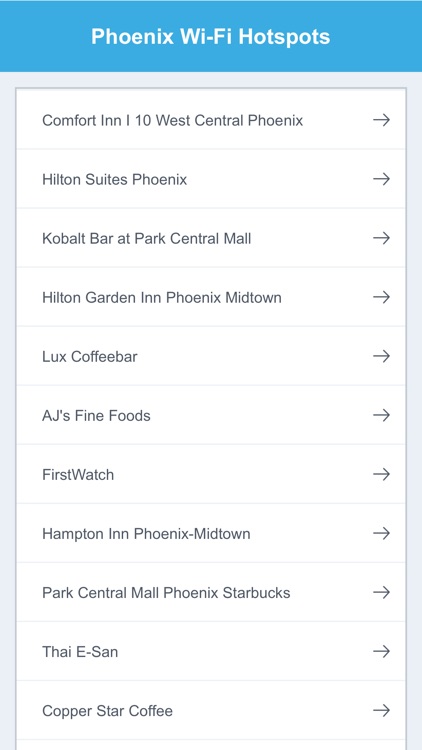 Phoenix Wifi Hotspots