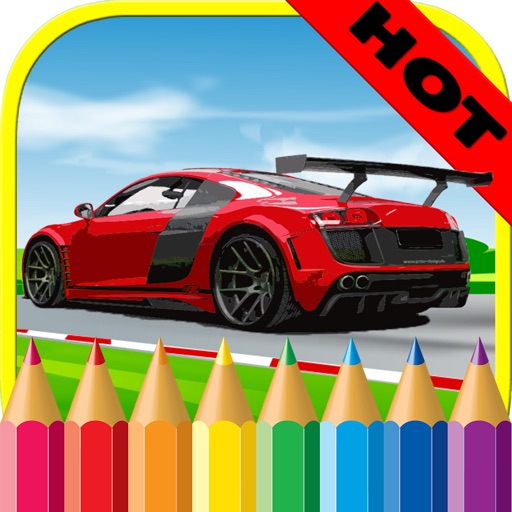 Vehicles & Car Coloring Book for Kids and toddlers icon