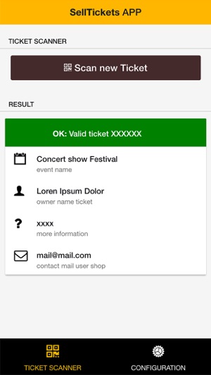 SellTickets APP