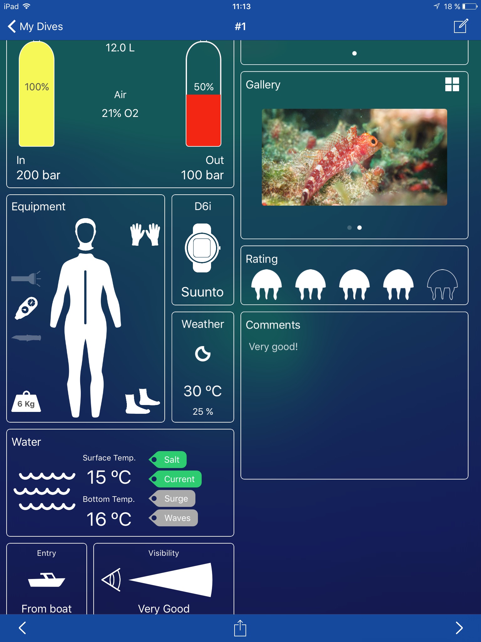 Dive Diary - Scuba Logbook screenshot 2