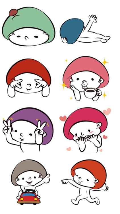 Mushroom Man Stickers