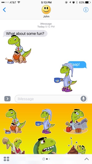 Dinosaur Philosoraptor Adventures Stickers(圖2)-速報App