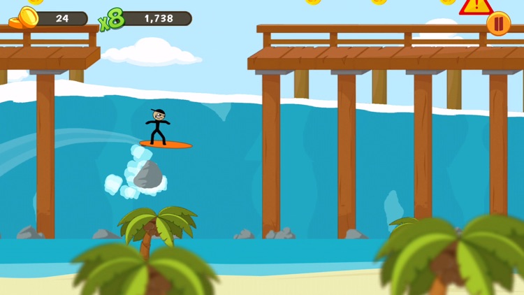 Stickman Surfer screenshot-0