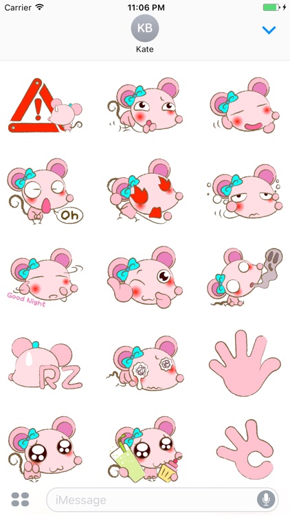 Graham The Cute Rat Stickers