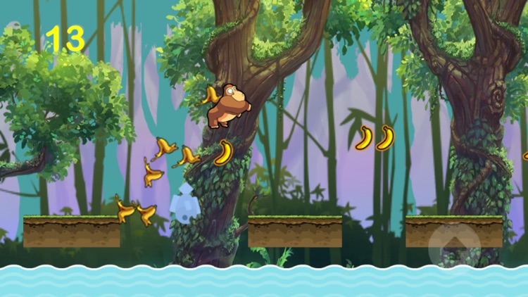 monkey jump & run adventure in banana forest