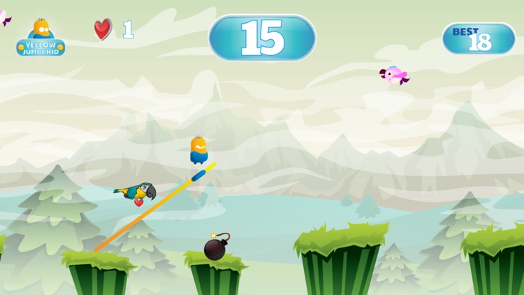 King the Yellow Jumpy Kid - Jump from Land to Land screenshot-4