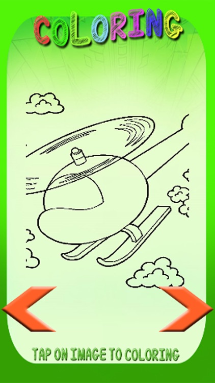 Free Game Coloring Page Plane Copter Version
