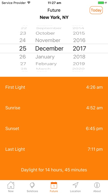 Sunrise Sunset Times