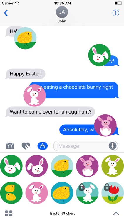 Springtime Easter Stickers