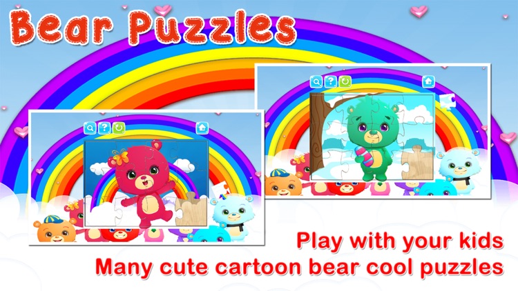 Baby Bear Jigsaw Puzzles Games for Preschool Kids