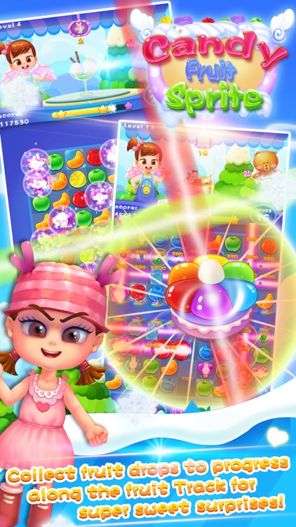 Candy Fruit Sprite - Match 3 screenshot-4