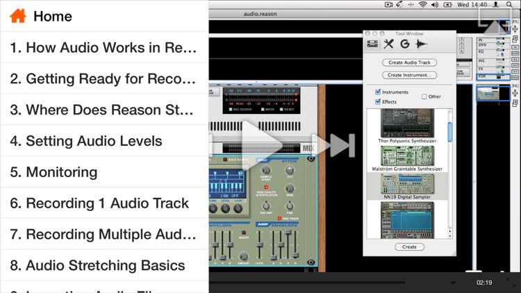 MPV's Reason 6 105 - Working With Audio