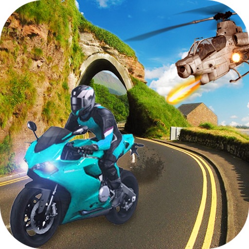 Gunship Attack Bike Race Stunt Rider - Pro iOS App