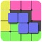 1010 Block Puzzle Master begins with an blank 10*10 grid of squares and three colored, irregularly shaped figures at the bottom of the screen