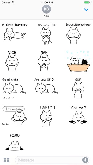 Hendrix The Lovely White Kitten Stickers(圖3)-速報App