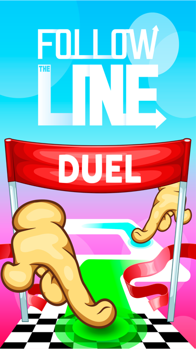 How to cancel & delete Follow the Line Duel 2D Deluxe from iphone & ipad 1