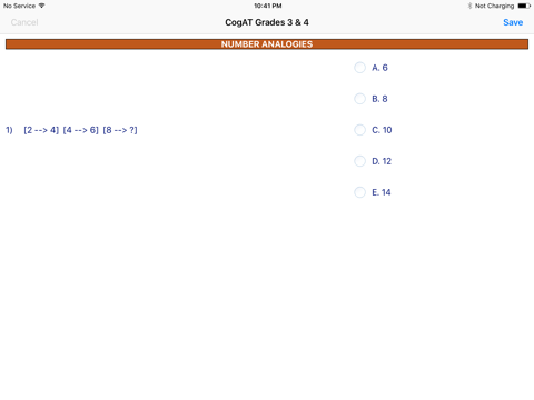 CogAT Grades 3 & 4 screenshot 4