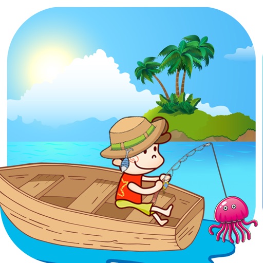 Tumok fishery - fishing marine island paradise icon