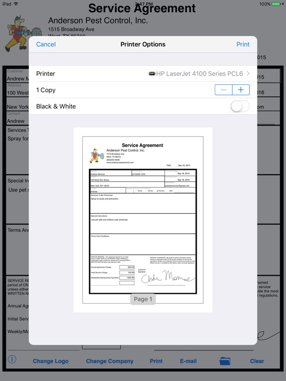 Simple Service Agreement