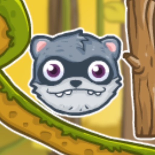 Rolled cat-fluffy pets icon