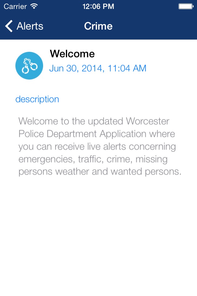 Worcester PD Mobile screenshot 2