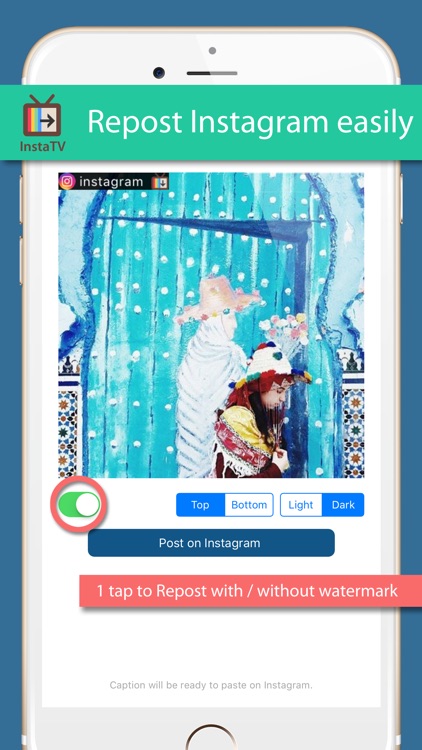 InstaTV - autoplay and repost your favorite posts